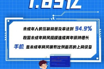 1.83亿我国未成年人互联网普及率达94.9%